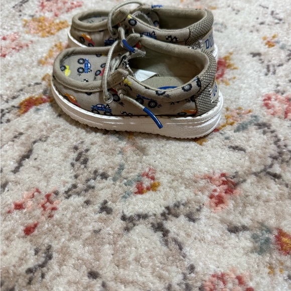 Hey Dude Kids' Moccasins with Car Print - Tan - Picture 2 of 4